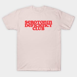 Serotonin Deficiency Club Shirt, Mental Health Shirt, Y2k Depression Shirt, Serotonin Shirt, Funny mental health T-Shirt